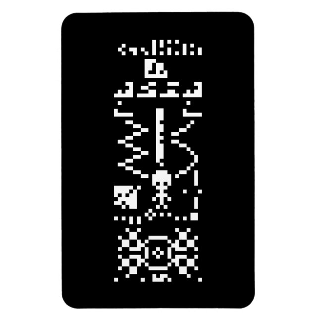 Arecibo Binary Message Reply Magnet (Vertikal)