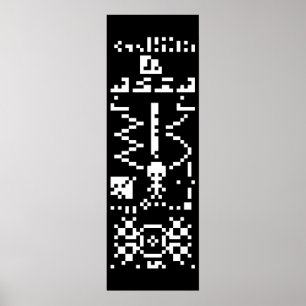 Arecibo Binary Message Reply Poster