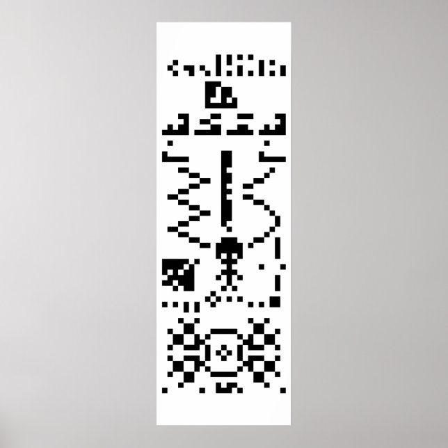 Arecibo Binary Message Reply Poster (Framsidan)