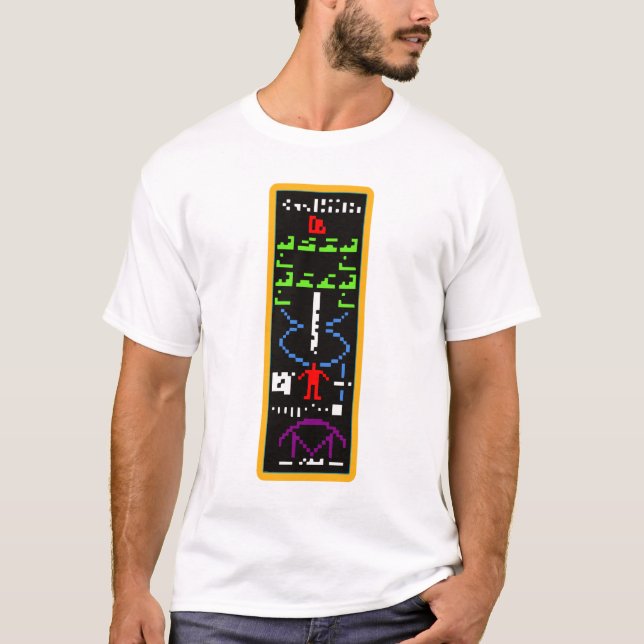Arecibo M13 främlingmeddelande Tee Shirt (Framsida)