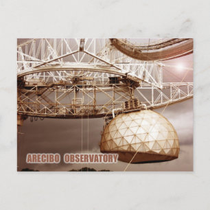Arecibo Observatory, Puerto Rico Vykort