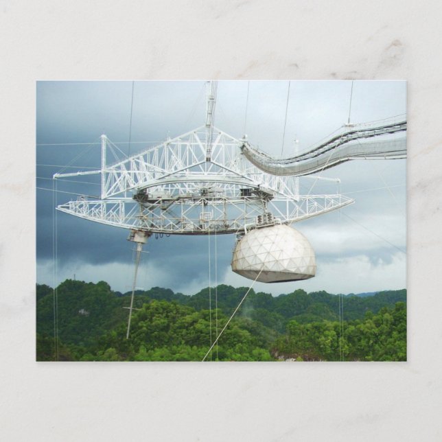 Arecibo Radio Telescope, Puerto Rico Vykort (Framsida)