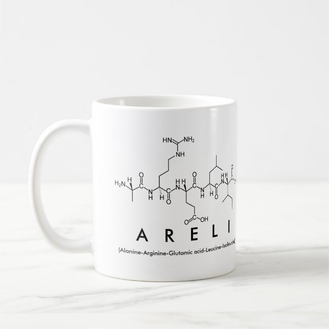 Areli peptide namn mugg (Vänster)