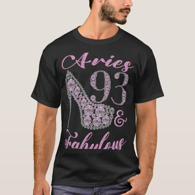 Åren 93 och Fabulous Sparkly-Högklackar 93:e happ T Shirt (Framsida)