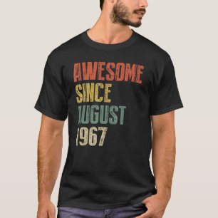 Åren Fantastisk sedan augusti 1967 Kopia på födels T Shirt
