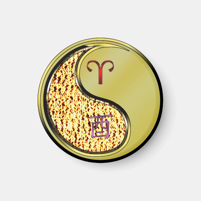 Åren och Metall Tupp Magnet (Framsidan)