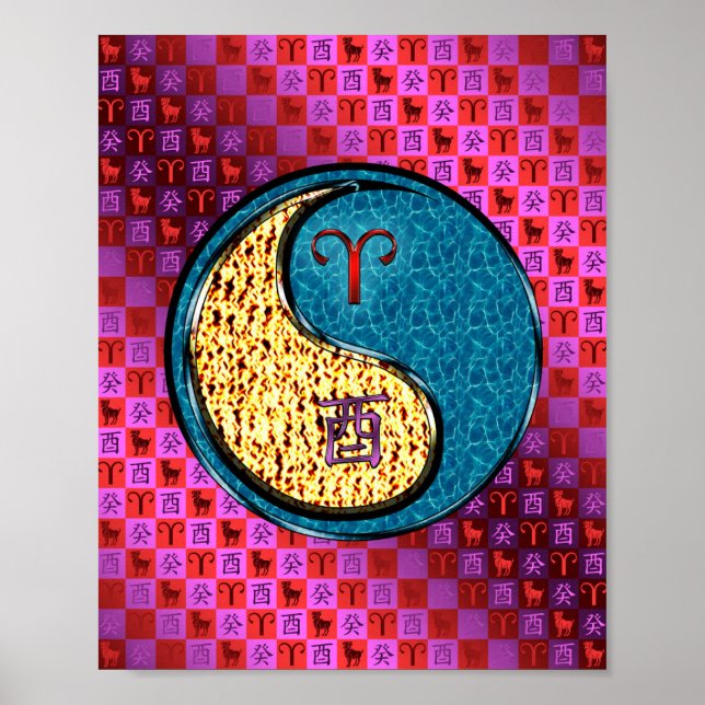 Åren och Vatten Tupp Poster (Framsidan)