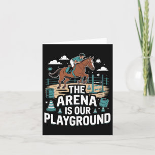 Arena är vår lekplats Equestrian Kort