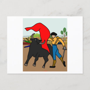 Arena Bullmatch Torero Bull Vykort