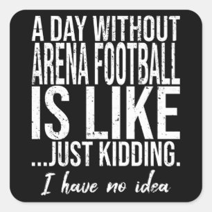 Arena Football-gåva Fyrkantigt Klistermärke