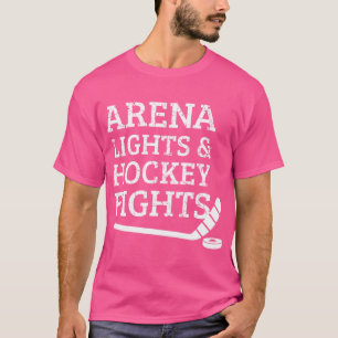 Arena Ljus Hockey FightsIce Hockey älskare playe T Shirt