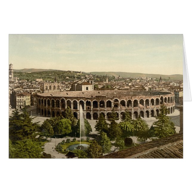 Arena, Verona, Italien Hälsningskort (Framsidan Horizontal)