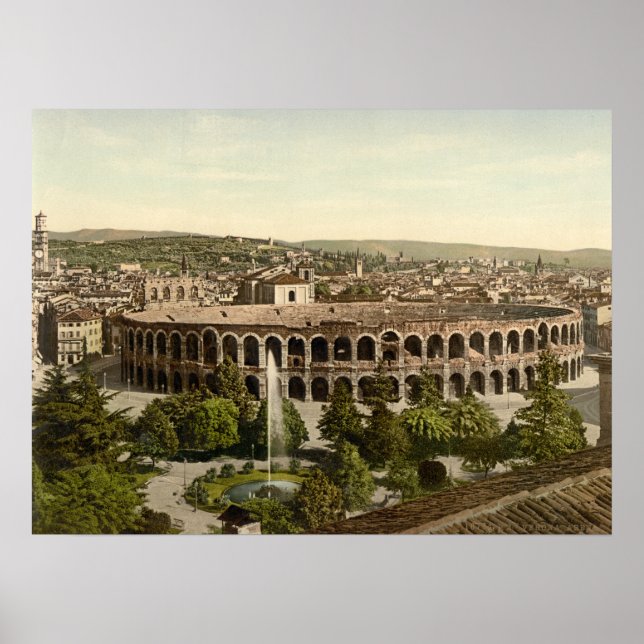 Arena, Verona, Italien Poster (Framsidan)