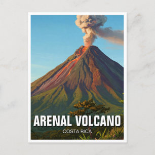 Arenal Volcano Costra Rica Travel Vykort