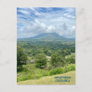 Arenal Volcano i Clouds Costa Rica Vykort