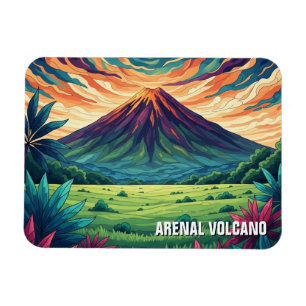 Arenal Vulkan Costa Rica Resa Magnet