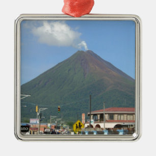 ARENAL VULKANEN, Costa Rica Julgransprydnad Metall