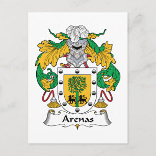 Arenas Family Crest Vykort