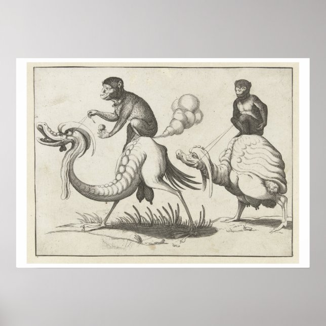 Arent van Bolten's "Monsters Ridden by Apes" Poster (Framsidan)