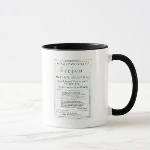 Areopagitica ett tal av John Milton Mugg