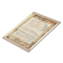 Arepa Bread Ephemera Collage Art Anteckningsblock