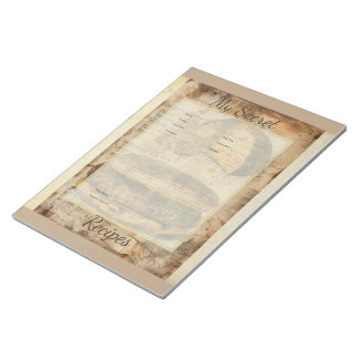 Arepa Bread Ephemera Collage Art Anteckningsblock