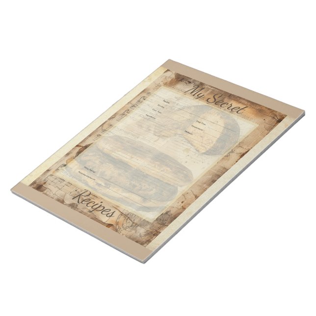 Arepa Bread Ephemera Collage Art Anteckningsblock (Vinklad)