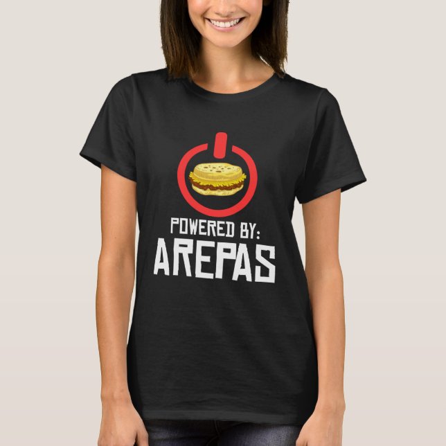 Arepa  Venezuela Colombia T Shirt (Framsida)