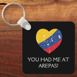 Arepas Funny Quote colombiansk mat Nyckelring