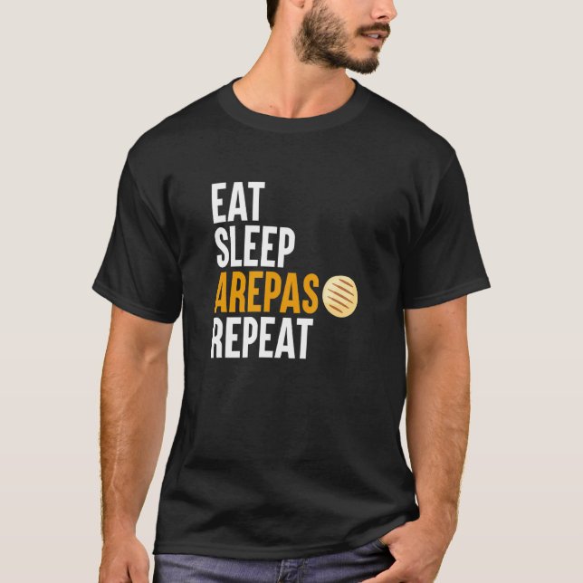 Arepas Quote Funny colombian Venezuelan Food Arepo T Shirt (Framsida)