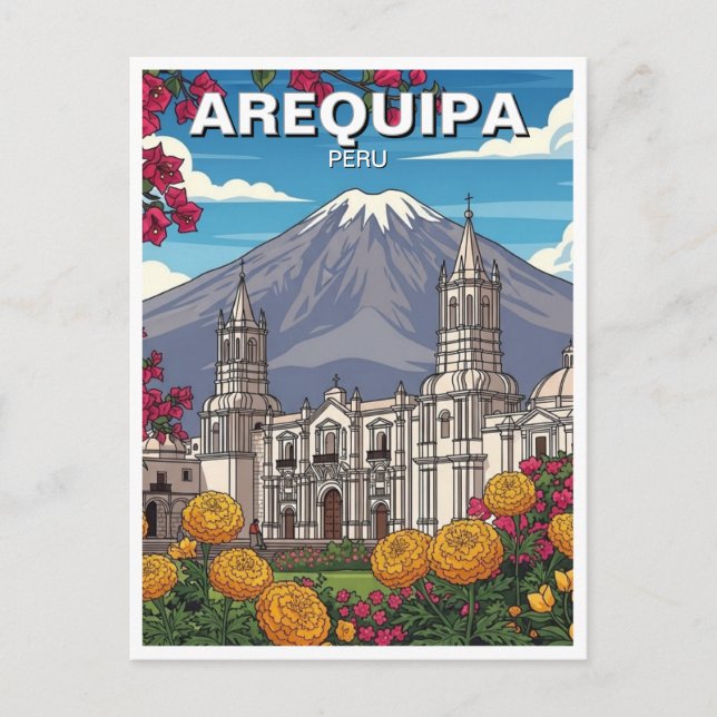 Arequipa Peru Resor Vykort (Framsida)