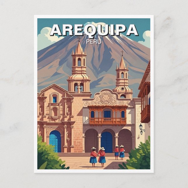 Arequipa Peru Travel Vykort (Framsida)