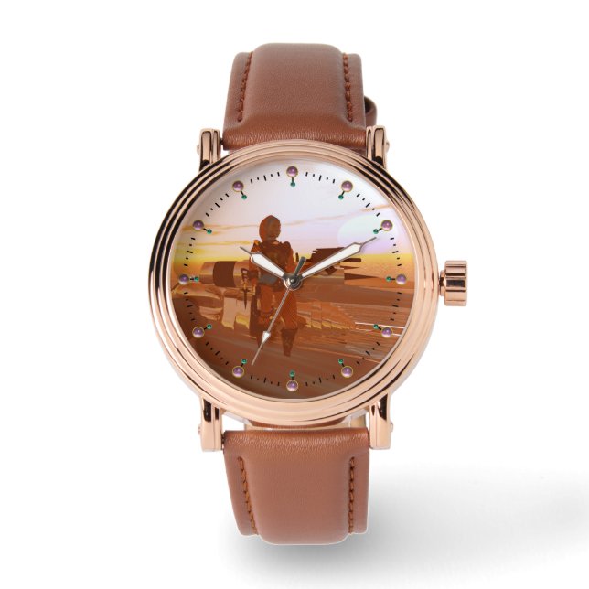 ARES CYBORG,DESERT HYPERION,SCIENCE FICTION Scifi Armbandsur (Framsida)