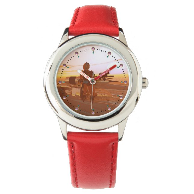 ARES CYBORG,DESERT HYPERION,SCIENCE FICTION Scifi Armbandsur (Framsida)