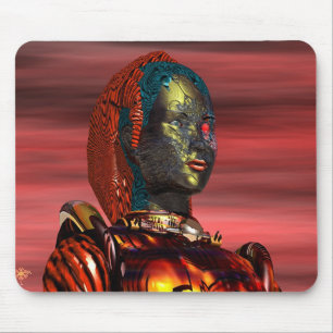 ARES - CYBORG PORTRÄTT I SUNSET Science fiction Musmatta