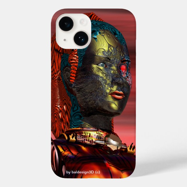 ARES - CYBORG PORTRÄTT Red Science fiction (Baksida)