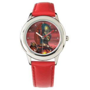 ARES CYBORG PORTRÄTT Red Science fiction Sci-Fi Armbandsur