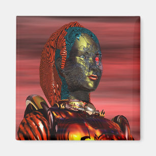 ARES - CYBORG PORTRÄTT Science fiction, Sci-Fi Magnet