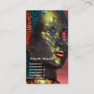 ARES CYBORG Red Gult Science fiction Visitkort