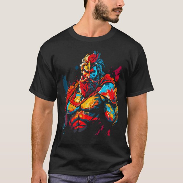 Ares Greek Mythology God T Shirt (Framsida)
