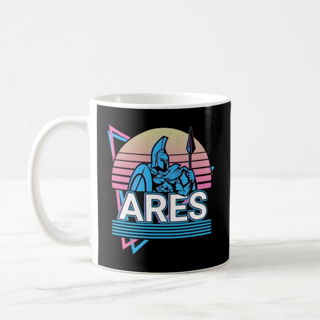Ares Grekiska Gud Krig Kaffemugg (Vänster)