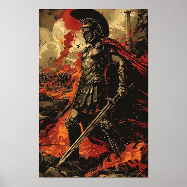 Ares, Gud i Krig Poster (Framsidan)