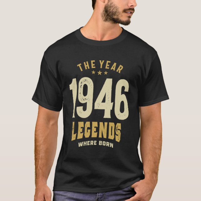 Året 1946 Vintage - 77 år Fantastisk! T Shirt (Framsida)