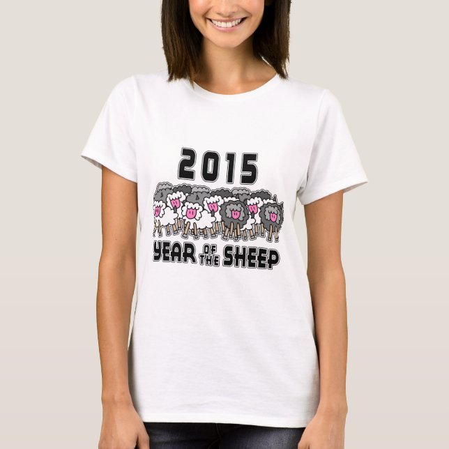 Året av fåren rammar geten 2015 tee (Framsida)