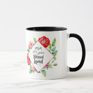 Året Born AGE Birthday Gift for Women Ro Mugg