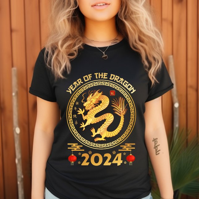 Året Dragon 2024 - Kinas nyår 2024 T Shirt (Skapare uppladdad)