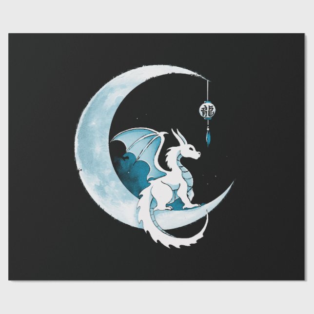 Året Dragon Presentpapper (Platt)