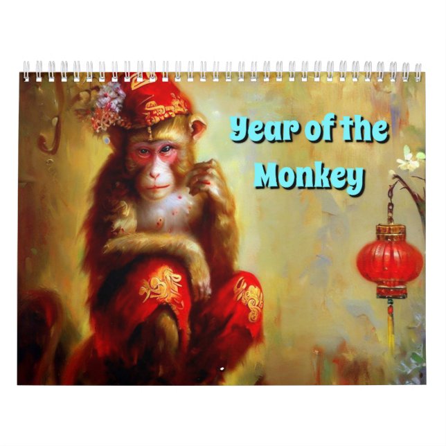 Året för apan kalender (Omslag)