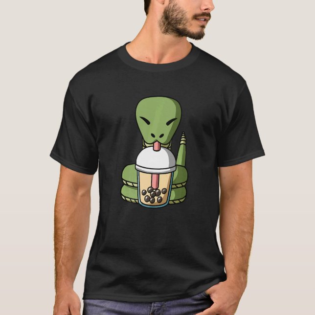 Året för den kinesiska nyårsaftobubbeln Boba Tea T Shirt (Framsida)
