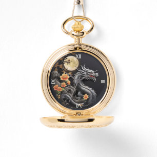 Året för Dragon *FALL Pocket Watch Armbandsur